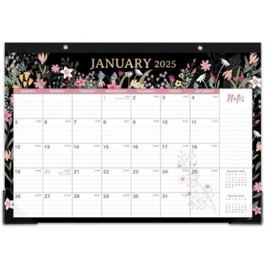 Imagem de Calendário de mesa Frasukis 2025 de janeiro a dezembro com blocos gove