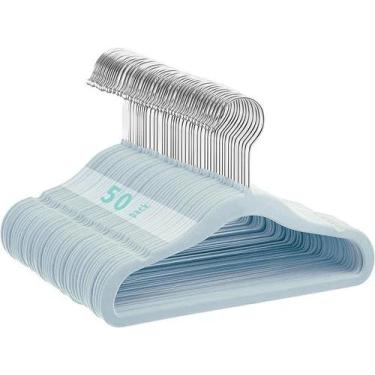 Imagem de Cabides para bebês MangoKit Velvet, pacote com 50, antiderrapantes, 28