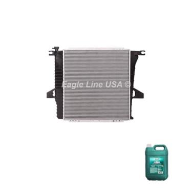 Imagem de Kit Radiador Ford Ranger 2.5 1998/2004 2.8 Max + Água Desmineralizada Radiadornaq 5lt