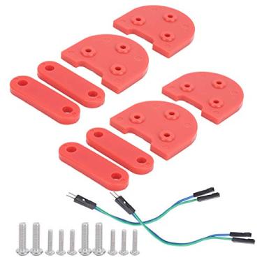Imagem de Junta de levantamento das defensas, suporte de guarda-lamas da roda de 2 conjuntos, acessórios de scooter Junta de apoio dos pés Cabo da lanterna traseira M365 / M365 PRO Sc para bicicleta(vermelho)