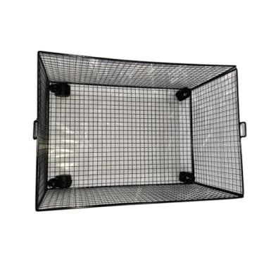 Imagem de Bothyi Carrinho de armazenamento de malha, carrinho de arquivo com rodas, organizador de material de escritório, organizador de arquivo suspenso de malha, Preto, S