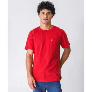Imagem de Camiseta Masculina Bolso MR Vermelho-86070, Vermelho, GG