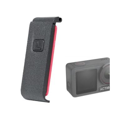 Imagem de Tampa lateral de porta de bateria de substituição para DJI OSMO Action 3/4/5 Pro, à prova de poeira e à prova d'água, tampa de porta de bateria, peça de reparo, acessórios de câmera, adequada para