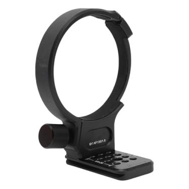 Imagem de Cryfokt Colar de Lente de Metal Instalação Estável Placa de Montagem Rápida para AF135 F1.8 Adaptador de Câmera Com Orifício de Parafuso de 1/4 pol. 3/8 pol., Fotografia Telefoto Fotografia Com