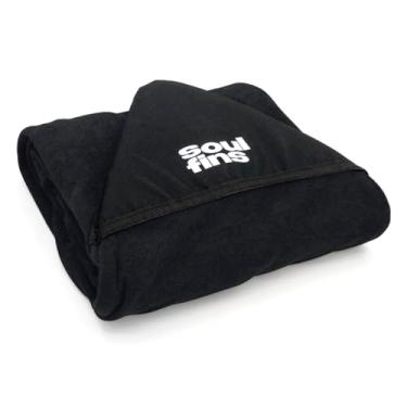 Imagem de Capa Toalha Prancha de Surf Soul Fins com Bico Reforçado - Tecido Elastano Flexível e Fechamento em Cordão - Acompanha Sacochila (5'10, 6'3, 6'8) (Preta, 6'3)