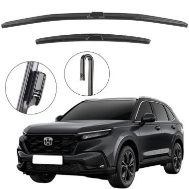 Imagem de Kit Palheta Dianteira Crv 2007 a 2019 Limpador de Parabrisa de Silicone