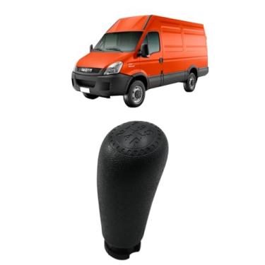 Imagem de Manopla Bola de Câmbio Daily 2008 09 10 11 12-5 Marchas Ré Trás Preta