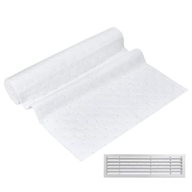 Imagem de PH PandaHall Filtro de ar branco de 199 x 40 cm. Filtros de ventilação laváveis de algodão natural para ventilações de piso de casa, grades de teto, férias, decoração de vida limpa