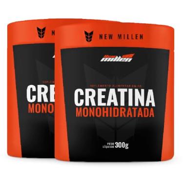 Imagem de Kit 2x Creatina Monohidratada Pote - 300g Cada - New Millen