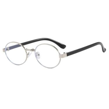 Imagem de VFDHN Óculos de Sol com Armação Retrô Unissex em Metal, Moda UV400 (TYJ336-8)