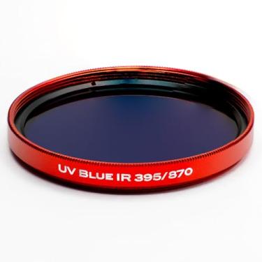 Imagem de TruColor UV Blue IR 395/870, filtro de banda dupla, passa luz UV/azul e IR para câmeras de espectro completo ou IR, efeitos de cor falsa em negrito para fotografia criativa (62 mm)