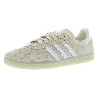 Imagem de adidas Sapatos de samba masculinos, Wonder White/Core Branco/Linho Verde-Bege, 38