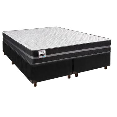 Imagem de Colchão Queen Molas Ultralastic + Box Preto - Bogota Inducol