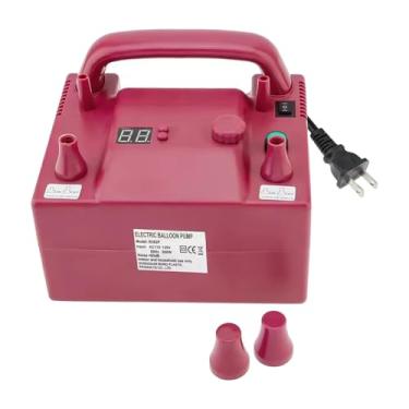 Imagem de predolo Bomba de ar elétrica para balões com bico duplo, ideal para casamentos, chás de bebê, aniversários e outras atividades.
