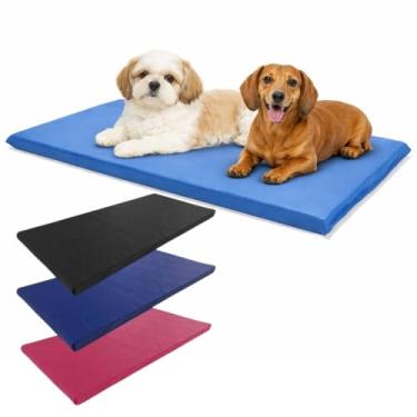 Imagem de Colchonete Cama Almofada para Cachorro, IMPERMEAVEL, Anti Xixi, Facil Limpar, Pet Refrescante, Confortável para Cães (Azul)