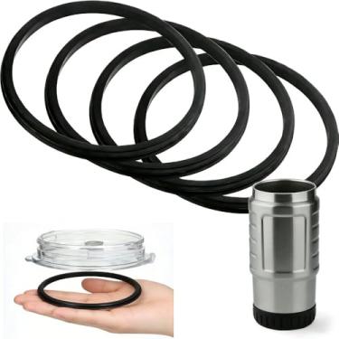 Imagem de Leyoceur Pacote com 4 juntas de substituição para tampas de copo Yeti de 590 ml - Vedações à prova de vazamento de silicone de grau alimentício compatíveis com copos isolados Yeti de 290 ml