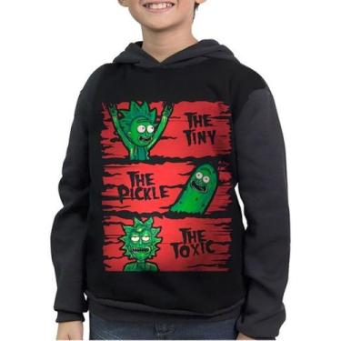 Imagem de Moletom Infantil Picles Rick Toxic Rick And Morty Rickzinho - smoke, P