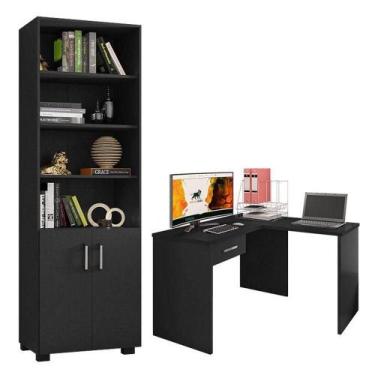 Imagem de Mesa Para Computador Gávea Com Gaveta E Extensora E Livreiro Office Co