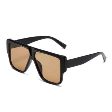 Imagem de Óculos de Sol Femininos com Armação Grande e Degradê em Tons de Gelatina, Proteção UV400, Ideais para Esportes ao Ar Livre, Corrida e Ciclismo, Cor Chá Preto