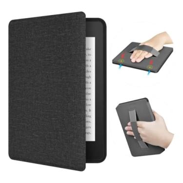 Imagem de Capa para Kindle Paperwhite 12ª Geração 7 Polegadas, Capa de Tecido com Fechamento Magnético, Alça Ajustável, Resistente e Leve.