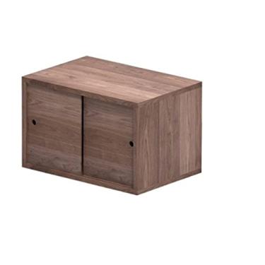 Imagem de Armário lateral de revista de aço inoxidável, prateleira de armário de TV para quarto e sala de estar (cor: gaveta de 83 x 38 x 35 cm) (portas deslizantes de 56 x 38 x 35 cm)