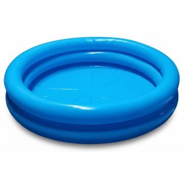 Imagem de Piscina Inflável Plástico Infantil 80 Litros 2 Anéis Redonda 80x10 - A