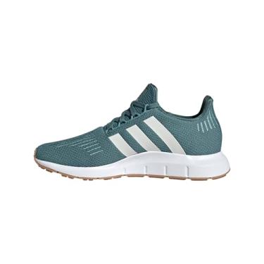 Imagem de adidas Tênis feminino Swift Run 1.0, Preloved azul-petróleo/branco, 37