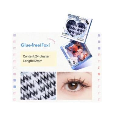 Imagem de Série De Animais Fofos: Cílios Postiços Autoadesivos De 4 Fileiras, Se