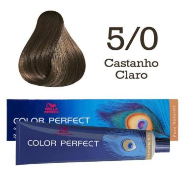 Imagem de Coloração Color Perfect 5.0 Castanho Claro  Wella Professionals