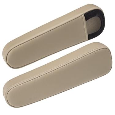 Imagem de KBH Capa de apoio de braço de assento de carro para Honda CR-V CRV 2001 2002 2003 2004 2005 2006, protetor de descanso de braço de assento, com abertura elástica, 1 par, couro de vinil, acessórios