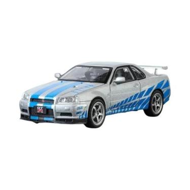 Imagem de Modelo De Carro De Corrida Em Metal Fundido Nissan GTR R34 Skyline 1:3