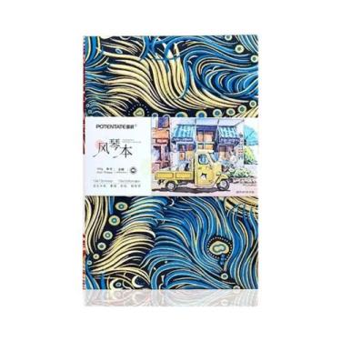 Imagem de Caderno De Desenho Em Algodão Para Aquarela 300gsm, Bloco De Desenho D