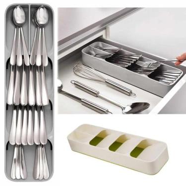 Imagem de Organizador De Gaveta Porta Talher Multiuso Compacto Prático - ORGANIZ