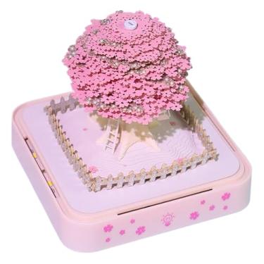 Imagem de Calendário de rasgar, árvore 2026, bloco de notas 3D, calendário de | Escultura para mesa resistente, jardim de infância, sala de aula, biblioteca, oficina, dormitório, quarto, professor