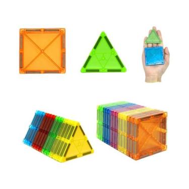 Imagem de Conjunto De Blocos Magnéticos Para Crianças 30 50 100PCS Brinquedos Ed