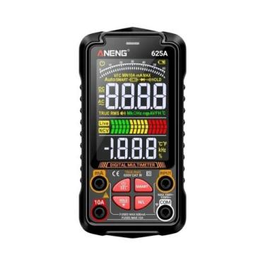 Imagem de Multímetro Digital 1000V Recarregável ANENG 625A VA Com Tela Colorida,