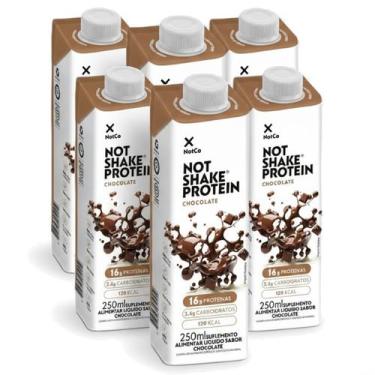Imagem de Kit 6 Suplemento NOT SHAKE Protein 16g Chocolate 250ml - NotCo