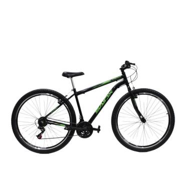 Imagem de Bicicleta Aro 29 Quadro Aço 21 Vel Freios V Brake Saidx Premium Preto-verde