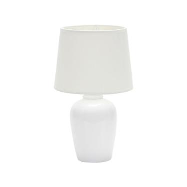 Imagem de Luminária Abajur Taschibra Pottery 32cm E27 Bivolt Branco