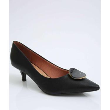Imagem de Scarpin Feminino Bico Fino Salto Fino Vizzano-11262, 38, Preto