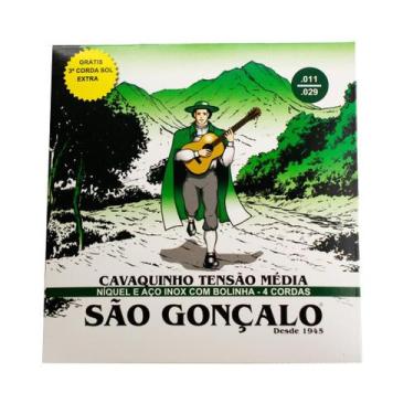 Imagem de Encordoamento P/cavaquinho aço Niquel C/bolinha .011 Sao Goncalo 131 -