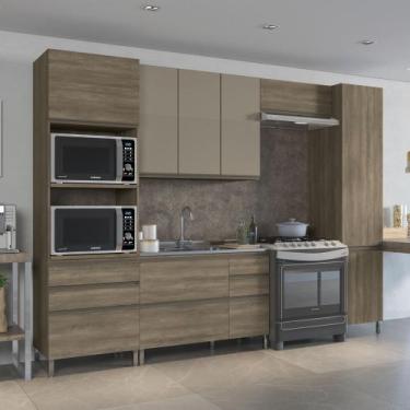 Imagem de Cozinha Completa Planejada 3,20mt 08 peças Linha Maxxi CJ14-114 Kappes