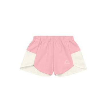 Imagem de Shorts infantil menina moletinho texturizado Brandili -Rosa-Feminino