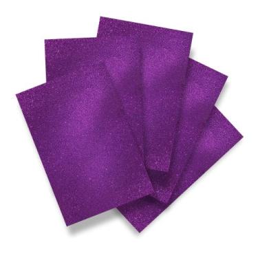 Imagem de Placa de EVA Brilho Seller 60x40cm 1,5mm  5 Unidades, Glitter Integral