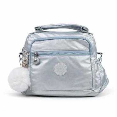 Imagem de Bolsa Feminina Transversal Pequena Nylon Impermeável Casua Multi Compa