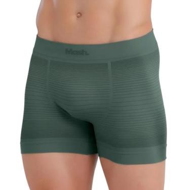 Imagem de Cueca BOXER Masculina MICROFIBRA de POLIAMIDA sem COSTURA Mash, Verde 