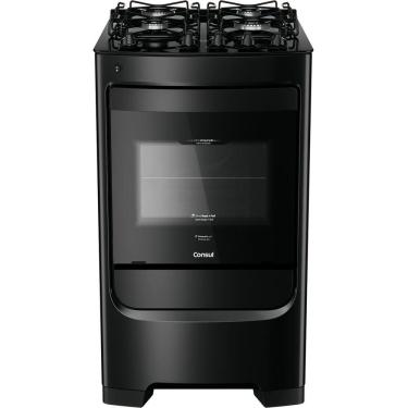 Imagem de Fogao CFO4VBE com 4 Bocas Mesa de Vidro Grades Individuais Super Estaveis Consul