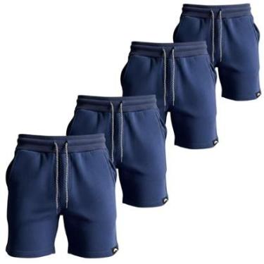 Imagem de Kit 4 Bermudas Moletom Short Masculino Casual Dagg-Masculino