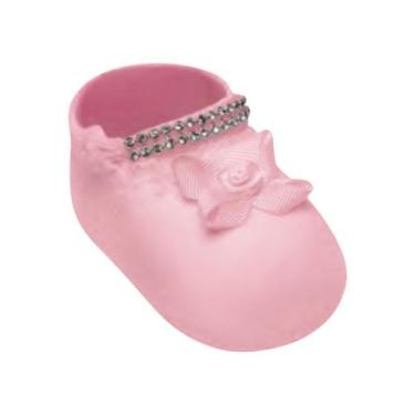 Imagem de Meia Sapatilha Meia Spatinho Bebê Recém Nascido Com Strass RN 0 a 5 Me