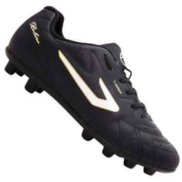 Imagem de Chuteira Topper Boleiro Vi Campo Masculina, Preto, 40